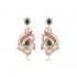 Beautifully Crafted Diamond Pendant Set with Matching Earrings in 18k gold with Certified Diamonds - PD1426P